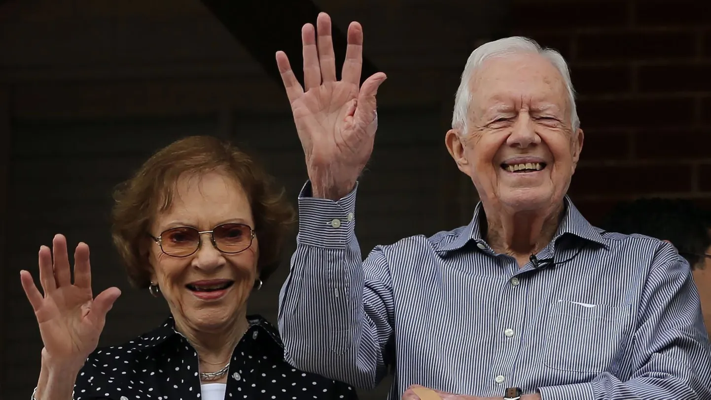 USA ekspresident Jimmy Carter ja tema abikaasa Rosalynn 2015. aastal.