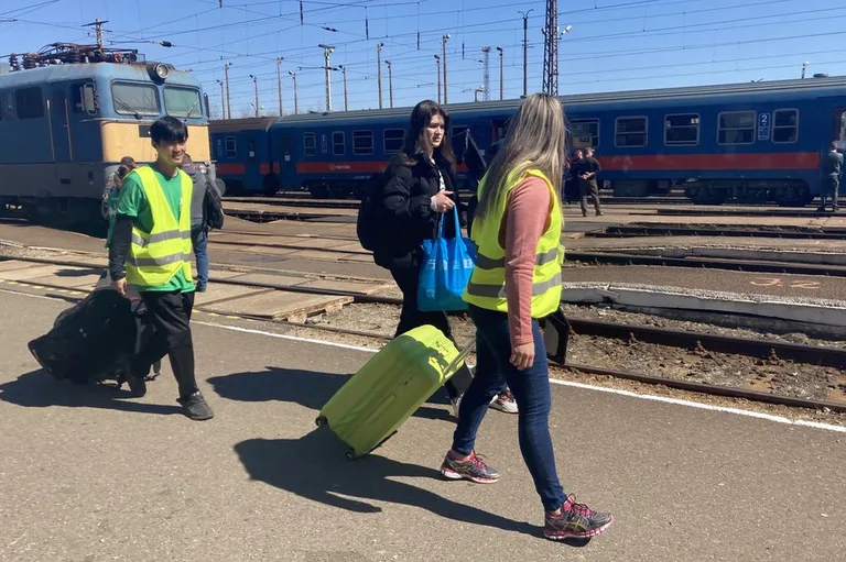 Вокзал в приграничном городе Захонь