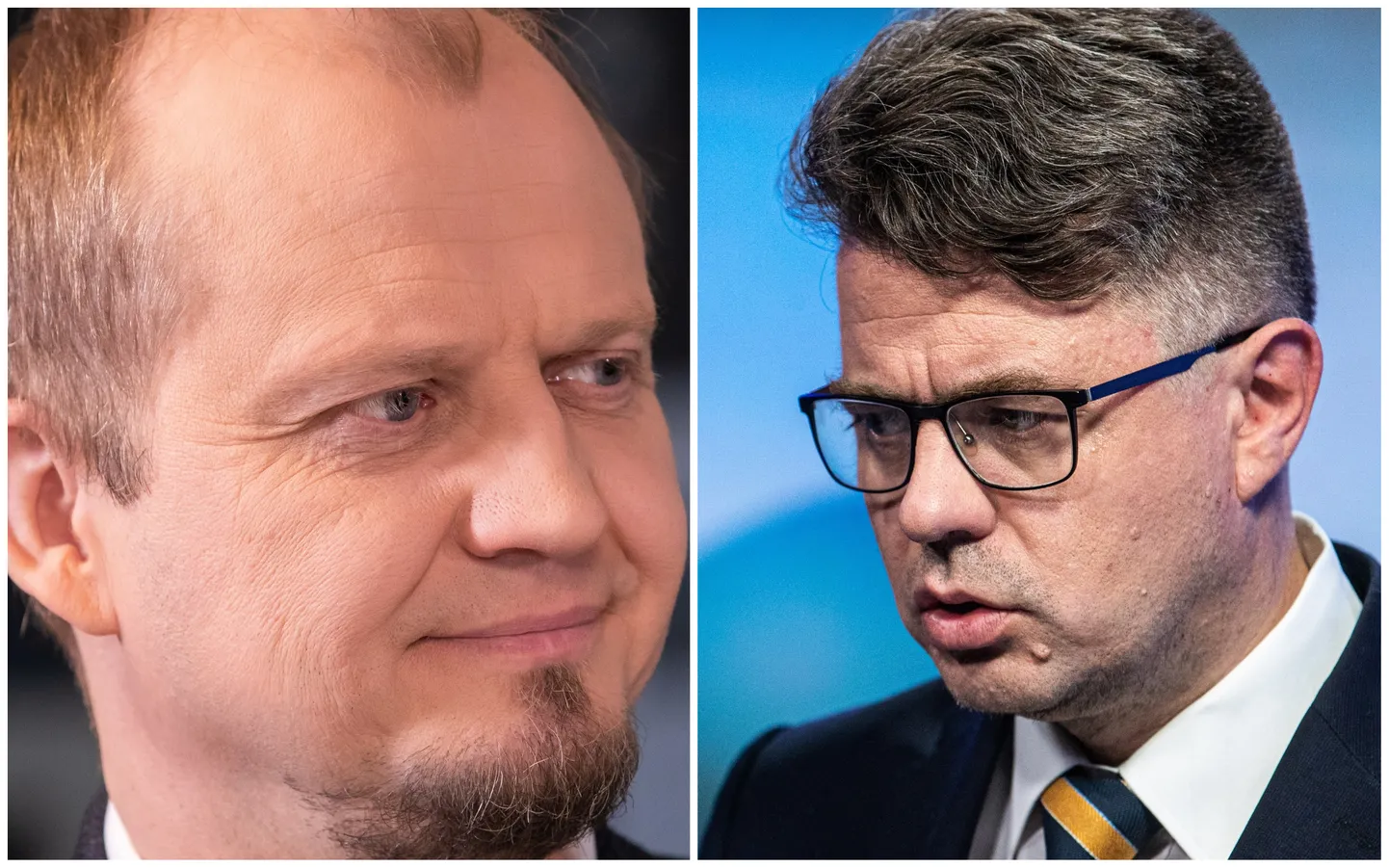 Riigikogu väliskomisjoni liige Anti Poolamets (EKRE) ja välisminister Urmas Reinsalu (Isamaa).