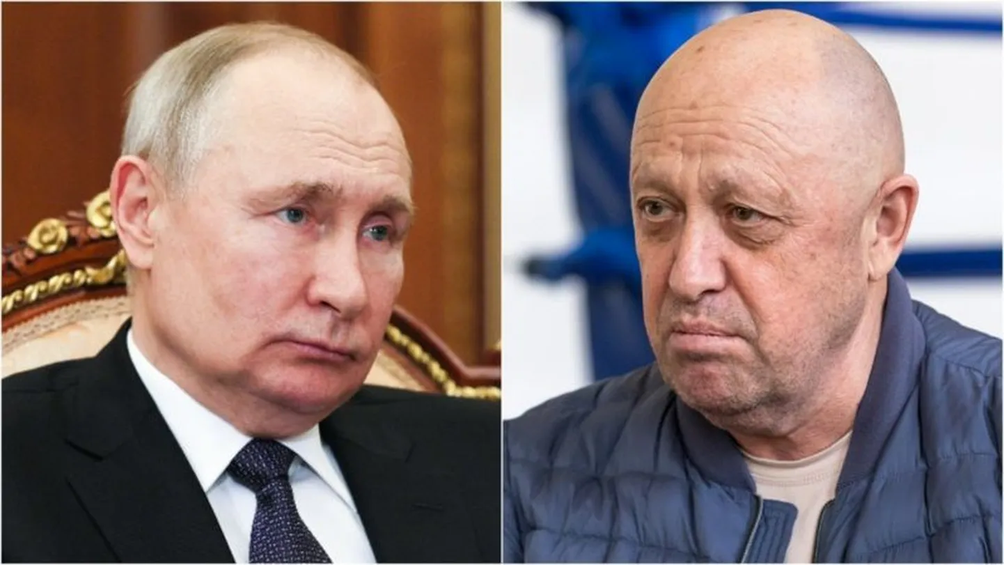 Владимир Путин и Евгений Пригожин