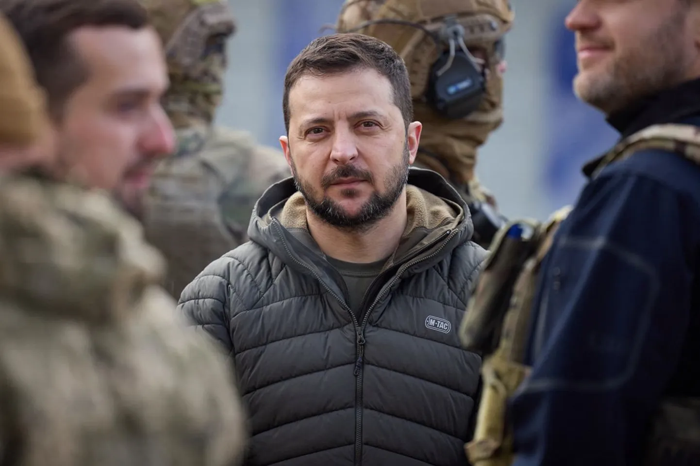 Ukraina president Volodõmõr Zelenskõi eile Hersoni linnas.