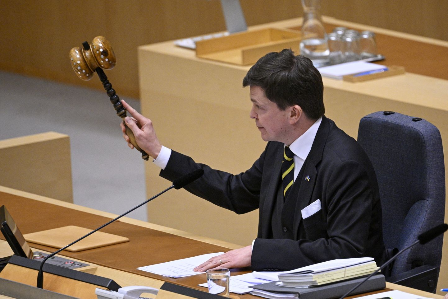 Rootsi parlamendispiiker Andreas Norlén 22. märts 2023.