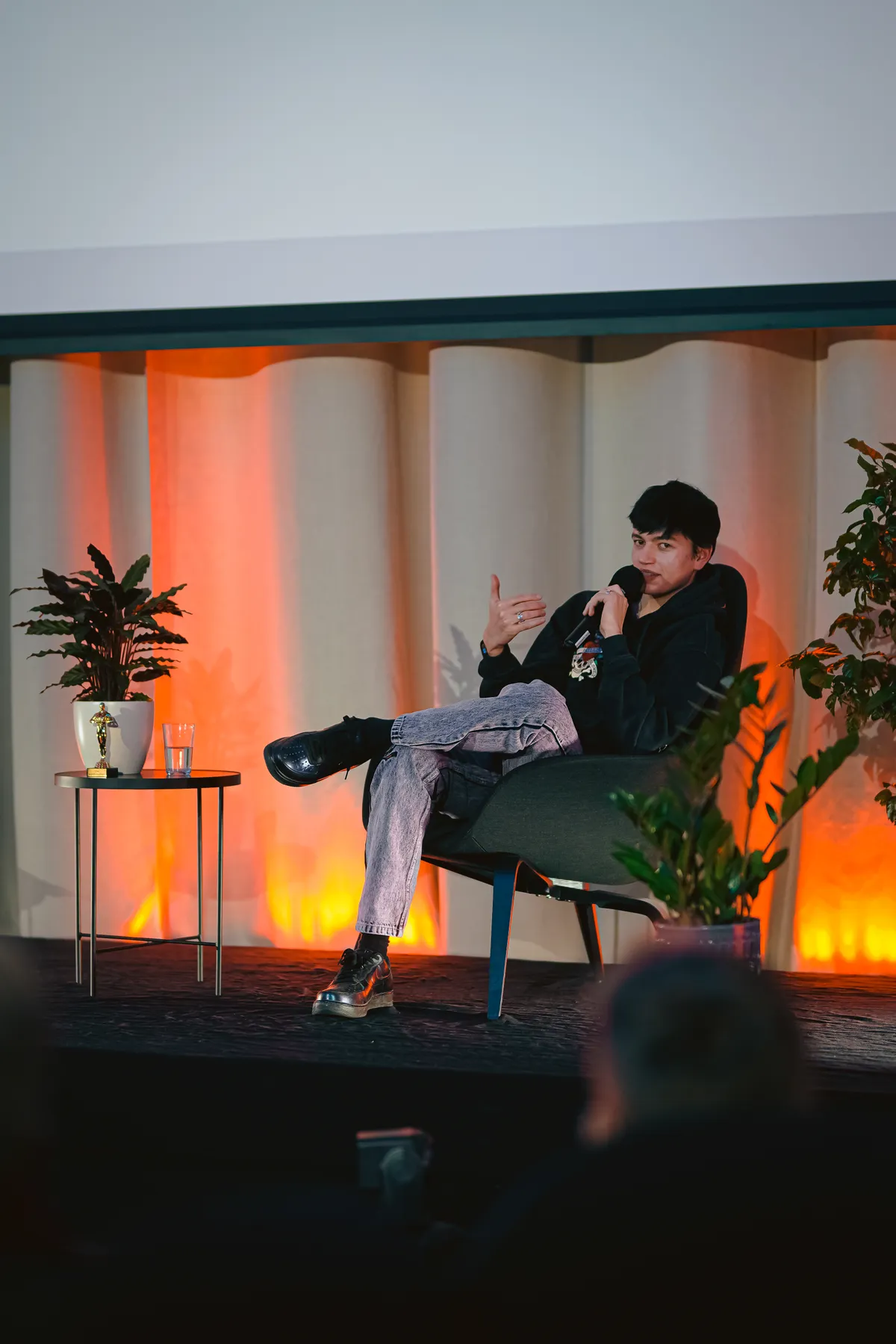 Režissöör Jüri Belov käis festivalil rääkimas oma loomingust.