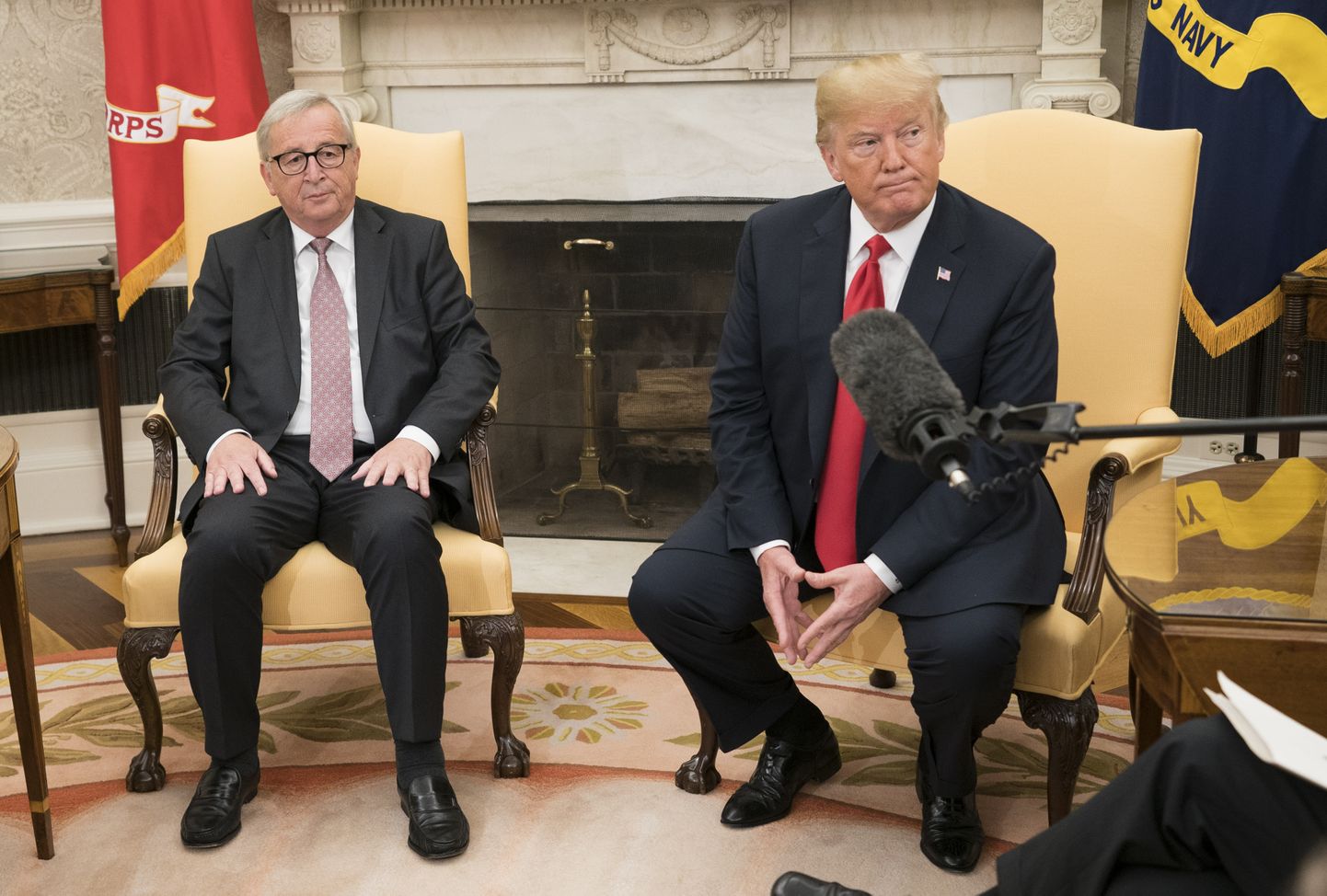 Euroopa Komisjoni president Jean-Claude Juncker ja USA president Donald Trump.