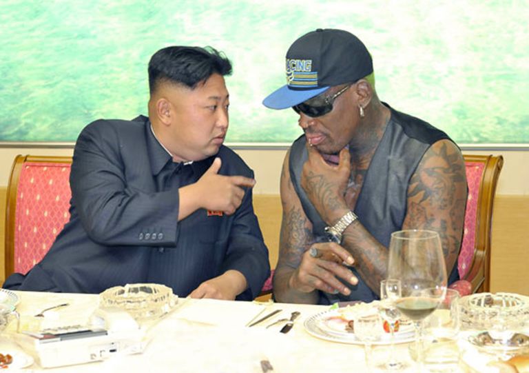 Kim Jong-un ja Dennis Rodman 2014. aastal