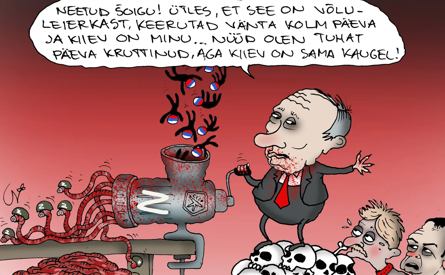 Urmas Nemvalts joonistab.