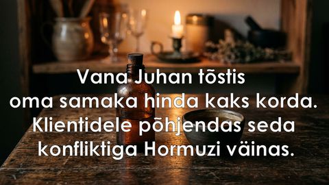 Juhan tõstis samaka hinda
