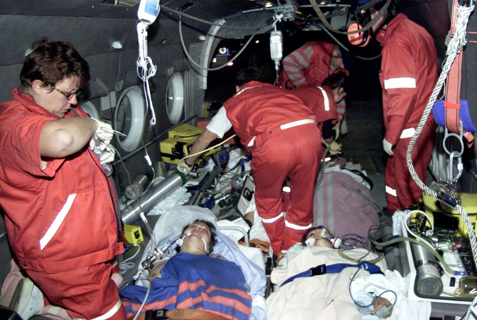 9 сентября 2001 года, около 22.00. Пострадавшие в вертолете