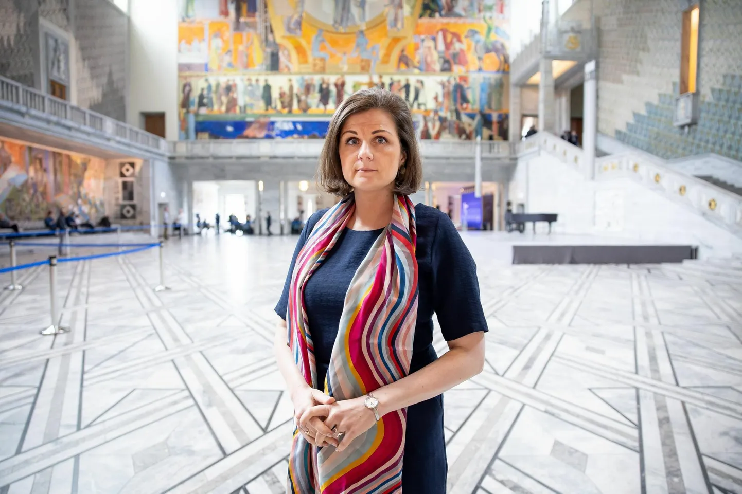 Suursaadik Piia Mathisen Oslo linnahallis mai alguses toimunud Ühendekspeditsiooniväe tippkohtumise ajal. Norrakate jaoks on Läänemeri ja Barentsi meri üks ja sama strateegiline teater.