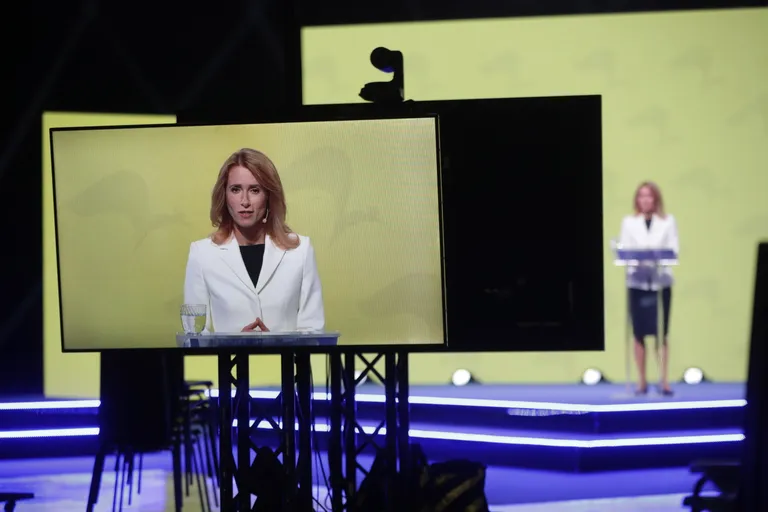 Reformierakonna üldkogul erakonna esimees Kaja Kallas.