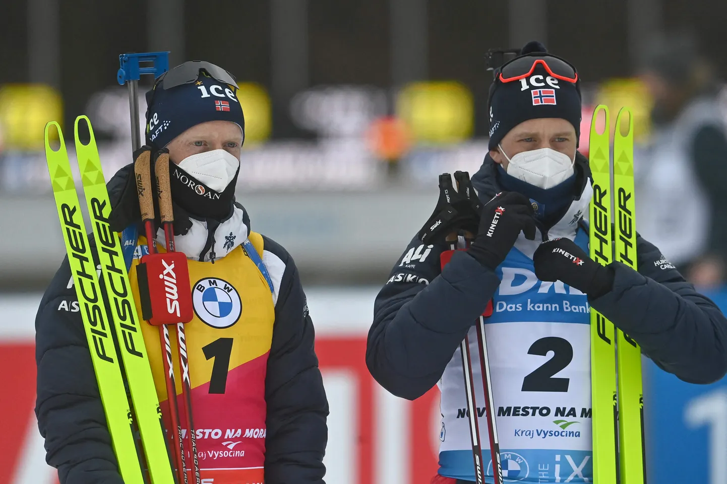 Johannes Thingnes Bö (vasakul) ja Tarjei Bö.