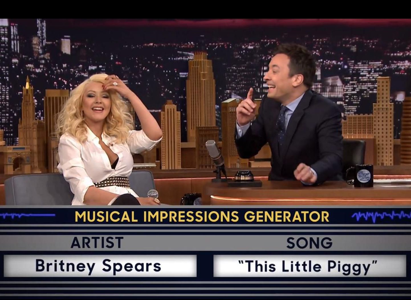Christina Aguilera saates «The Tonight Show Starring Jimmy Fallon»