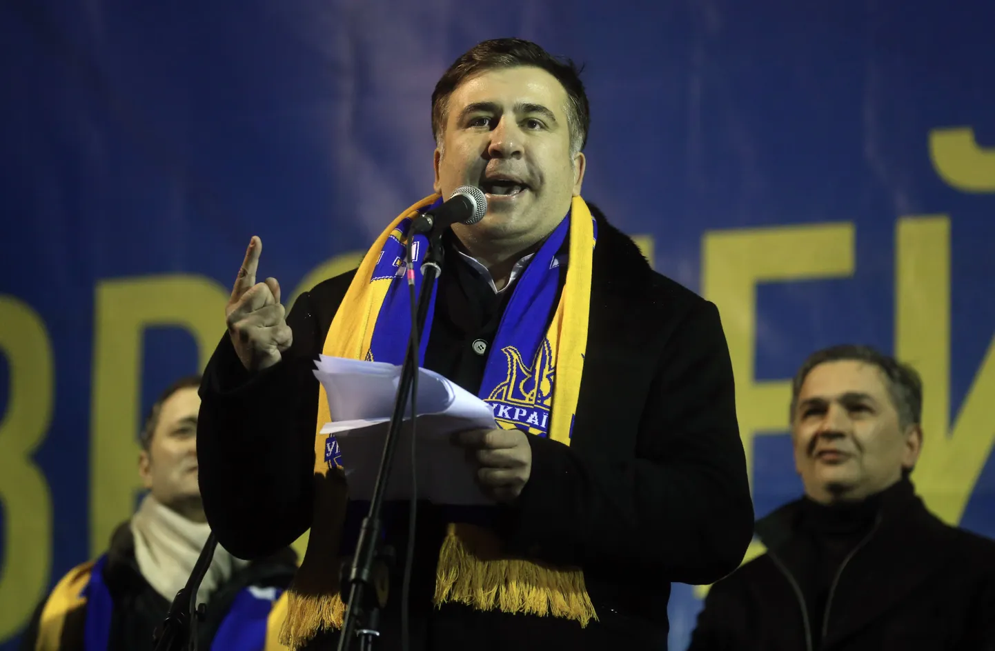 Mihheil Saakašvili Maidanil 7. detsembril 2013.
