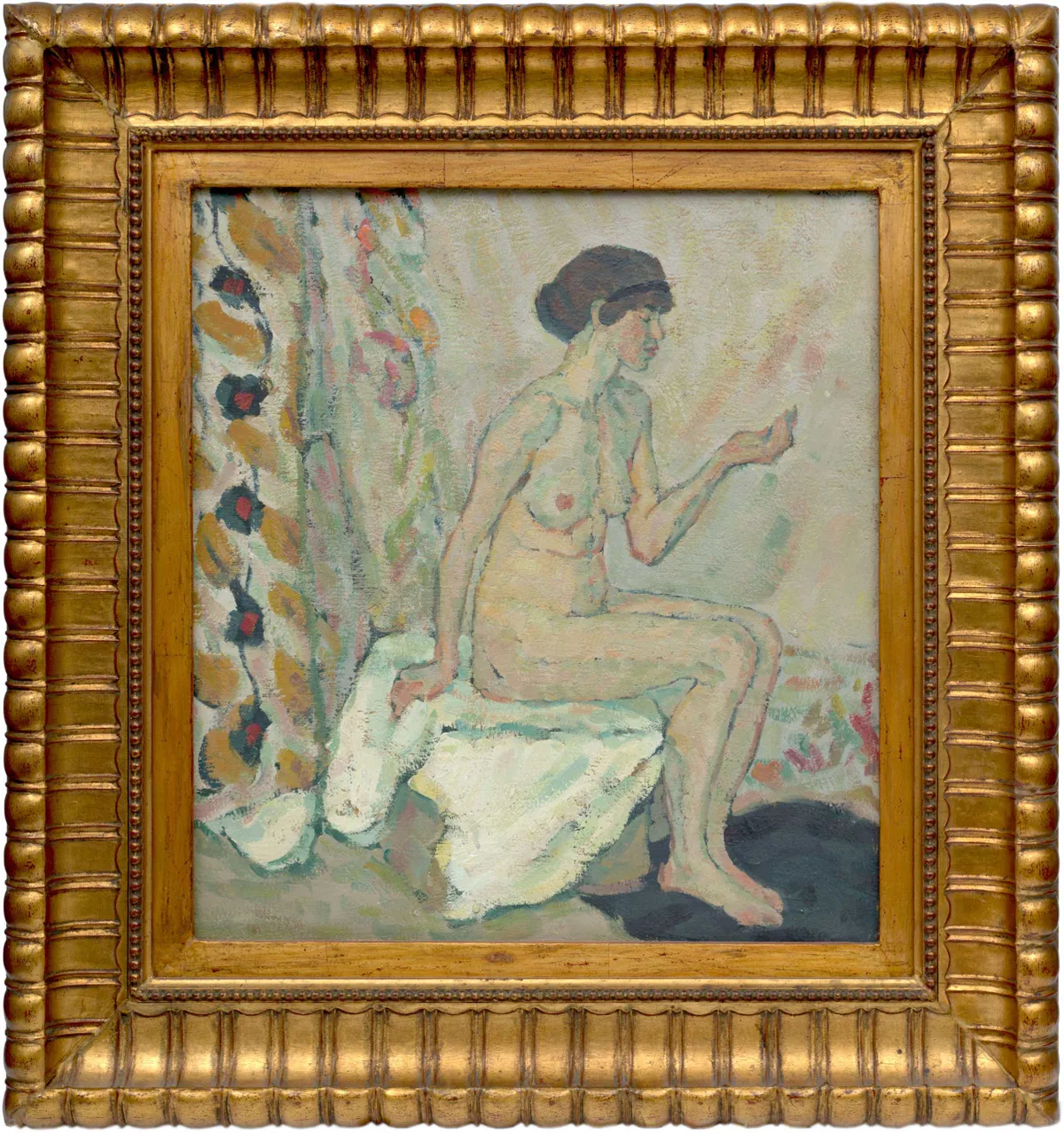 Jānis Valters (Johans Valters-Kūravs) (1869-1932) "Akts". Ap 1912-1913. Kartons, eļļa. 44x40 cm. Sākuma cena 20 000 eiro
