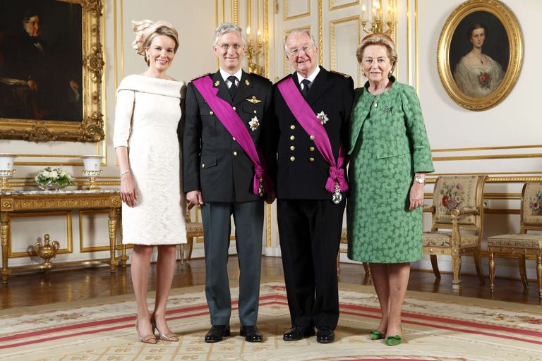 Vasakult: Belgia kuninganne Mathilde, kuningas Philippe, ekskuningas Albert II ja ekskuninganna Paola