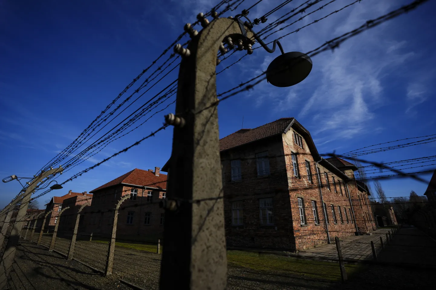 Auschwitz-Birkenau koonduslaager-muuseum Poolas Oświęcimis. Liitlasväed vabastasid selle koonduslaagri 27. jaanuaril 1945. Nüüd möödub sellest 80 aastat.