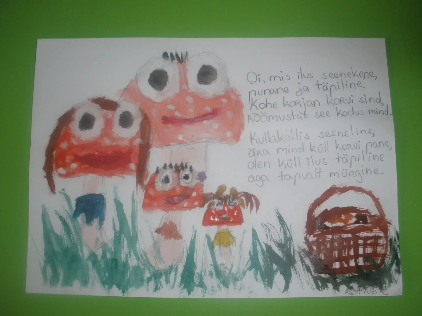Tralli lasteaia Nöpsiku rühm elas nädal aega seente ja seenejuttude keskel.