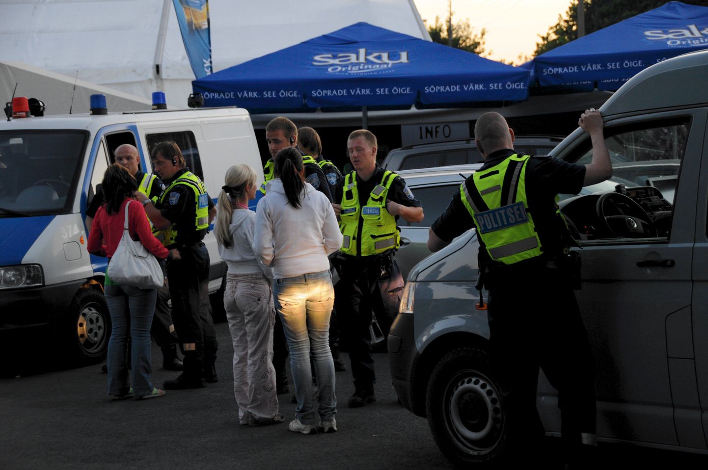 Politseinikke on folgifestivali ajal alati Viljandis liikvel rohkem kui tavaliselt.
