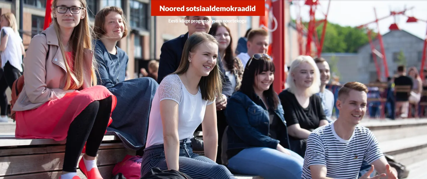 Noorte sotsiaaldemokraatide koduleht.