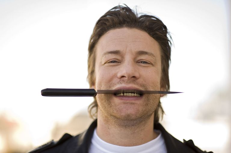 Jamie Oliver 2009 Saksamaal Berliinis reklaamimas oma raamatut «Jamie's America»