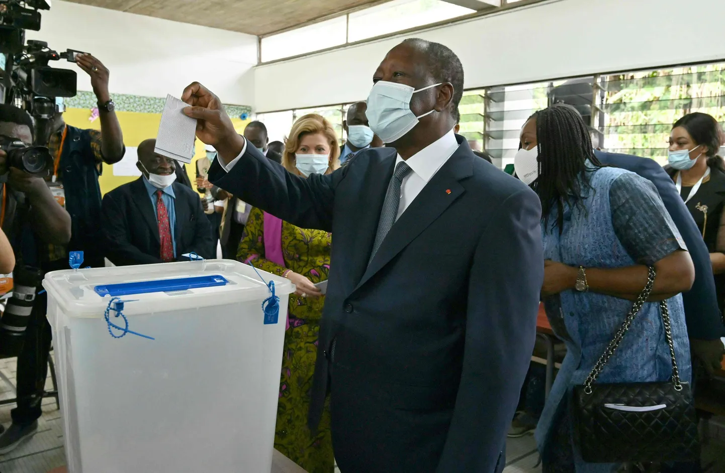 Elevandiluuranniku president Alassane Ouattara.