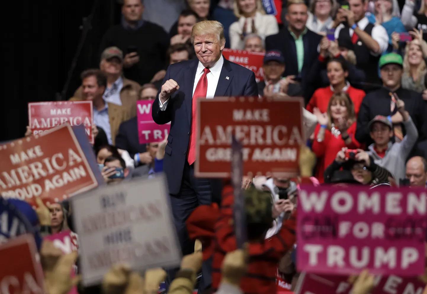 USA president Donald Trump kohtus kolmapäeval toetajatega Nashville´is.