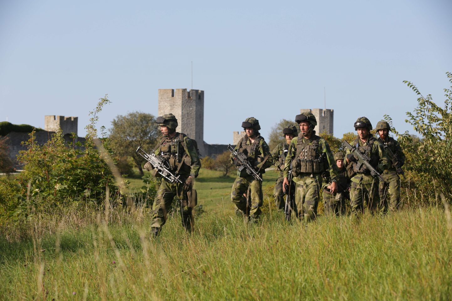 Rootsi sõdurid Gotlandlil. Pilt on illustratiivne.
