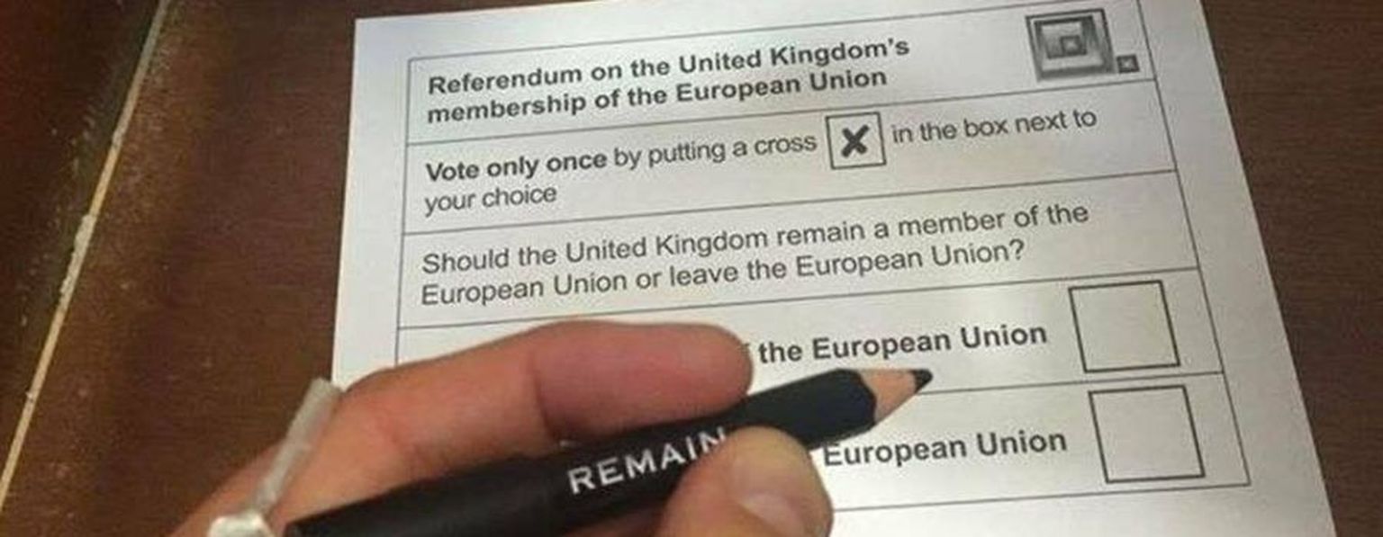 Ametlik referendumipliiats Suurbritannias.