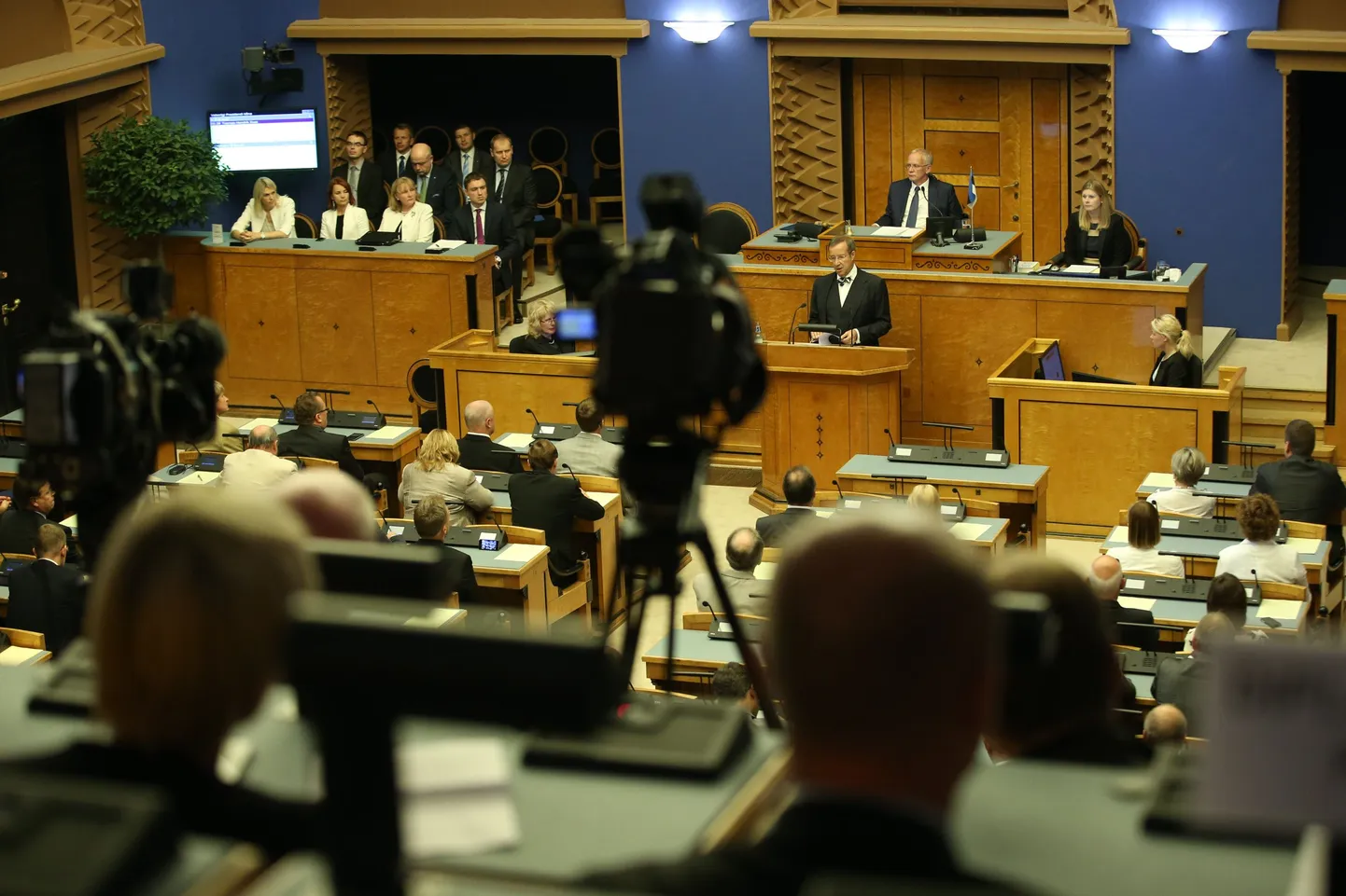 Riigikogu saal.