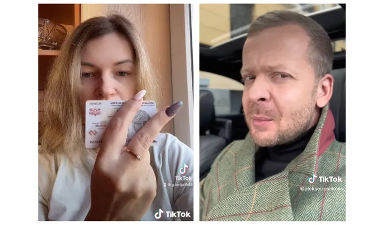 В одном из роликов в TikTok Глория Гревцова объясняет, что она гражданка Латвии и поэтому нет необходимости отправлять ее в Москву или к [президенту России Владимиру] Путину. "Это называется оппозицией, альтернативной точкой зрения, - говорит она. Лидер партии "За стабильность!" Алексей Росликов в TikTok в шесть раз менее популярен, чем Гревцова