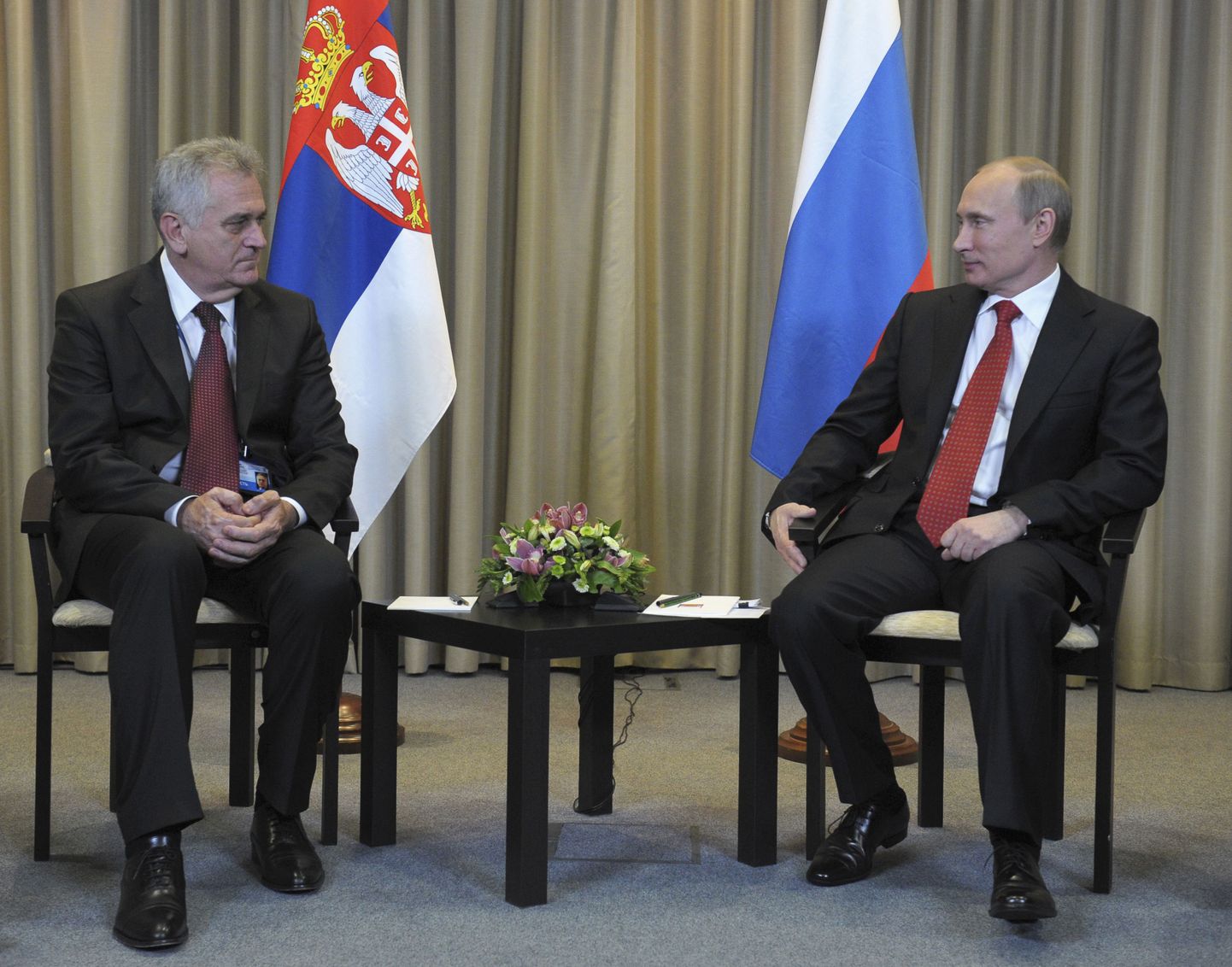 Serbia president Tomislav Nikolić koos Vene riigipea Vladimir Putiniga Moskvas.