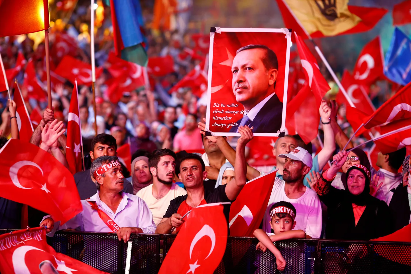 Erdogani toetajad.