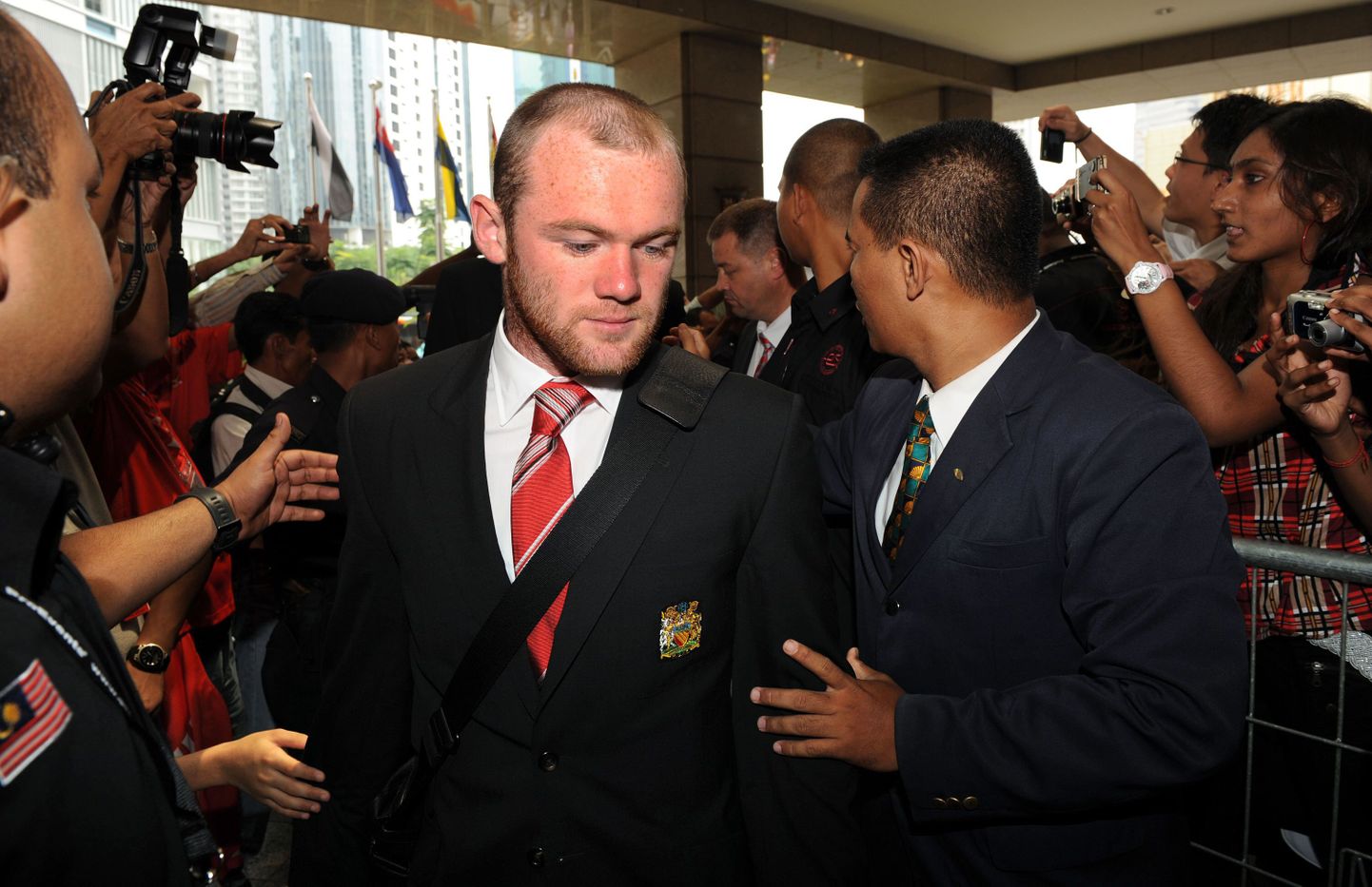 Manchester Unitedi ründaja Wayne Rooney täna Kuala Lumpuris.
