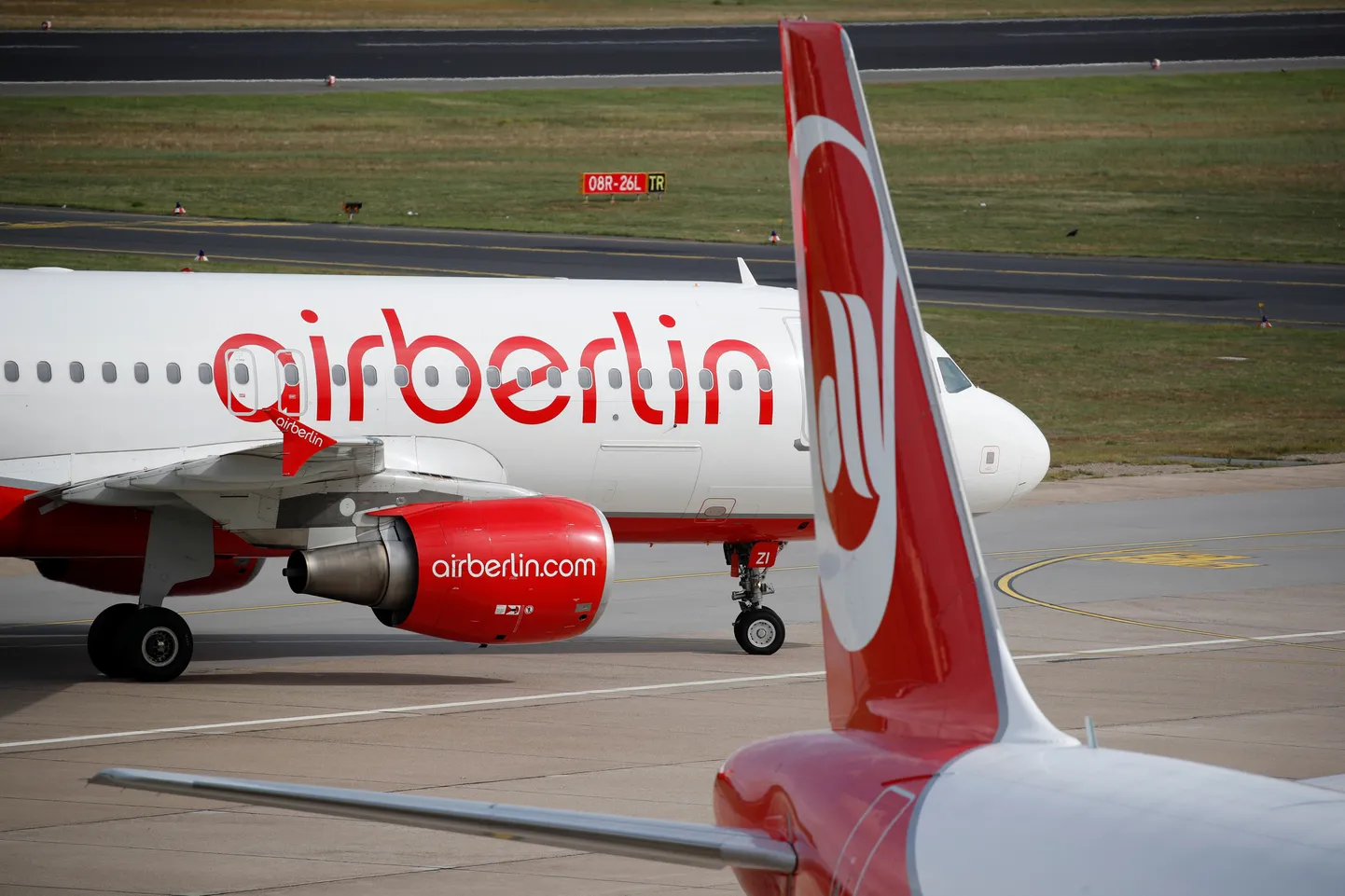 Saksamaa lennufirma Air Berlin lennukid.