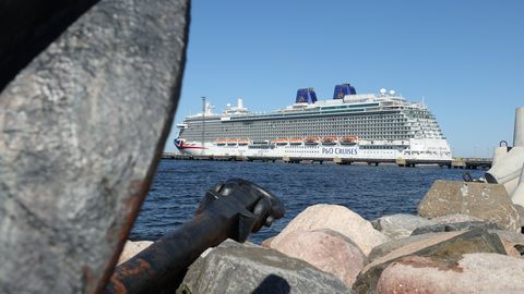 В таллиннском порту пришвартовалось круизное судно длиной 330 метров