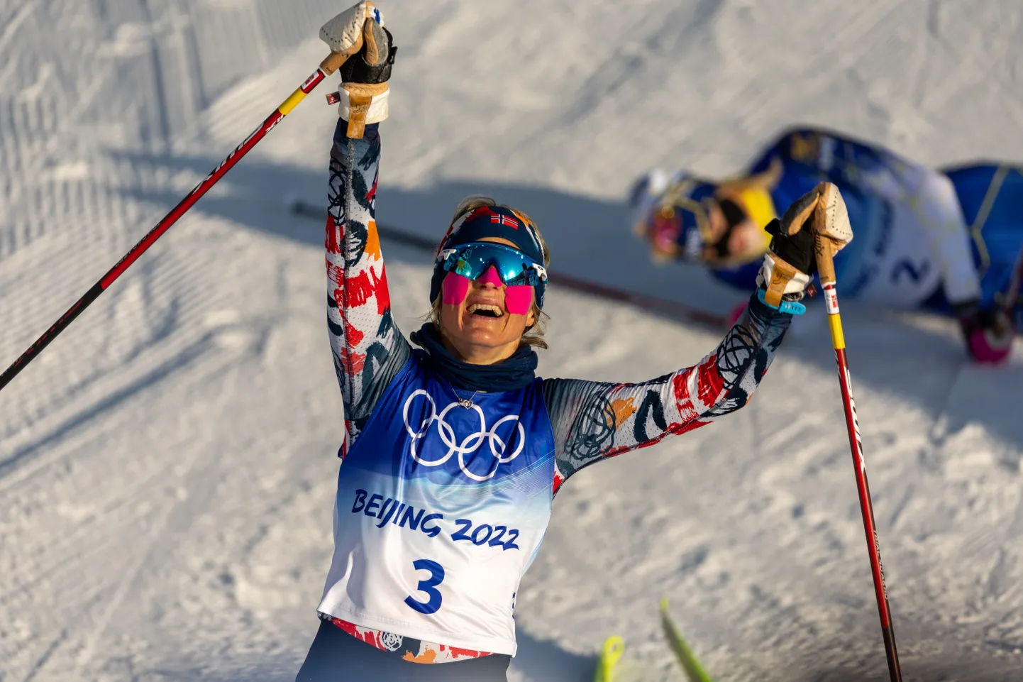 Võidukas Therese Johaug.
