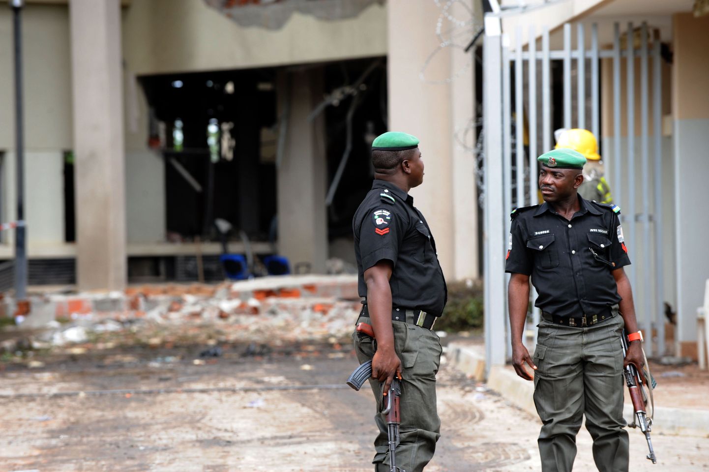 Politseinikud Nigeeria pealinnas Abujas.