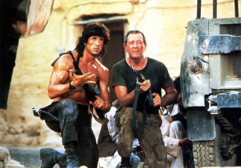 Sylvester Stallone ja Richard Crenna 1988. aasta filmis «Rambo III»