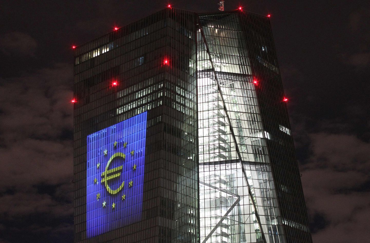 Eiropas Centrālās bankas ēka Vācijā.