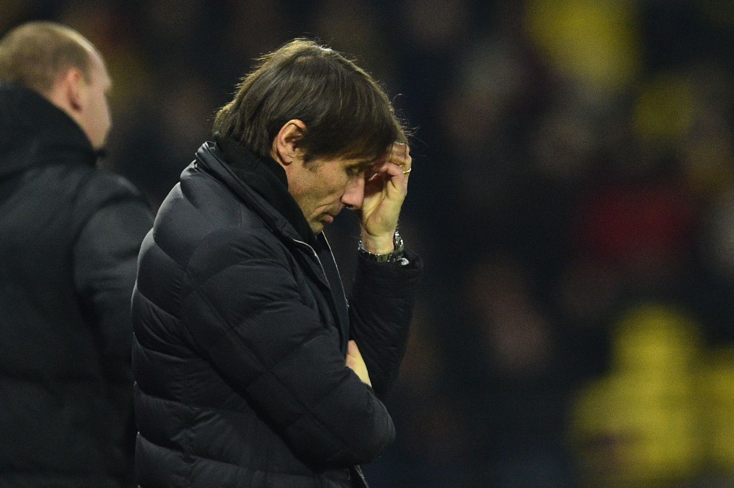 Londoni Chelsea peatreener Antonio Conte hoolealuste esitusega kindlasti rahule ei jää.