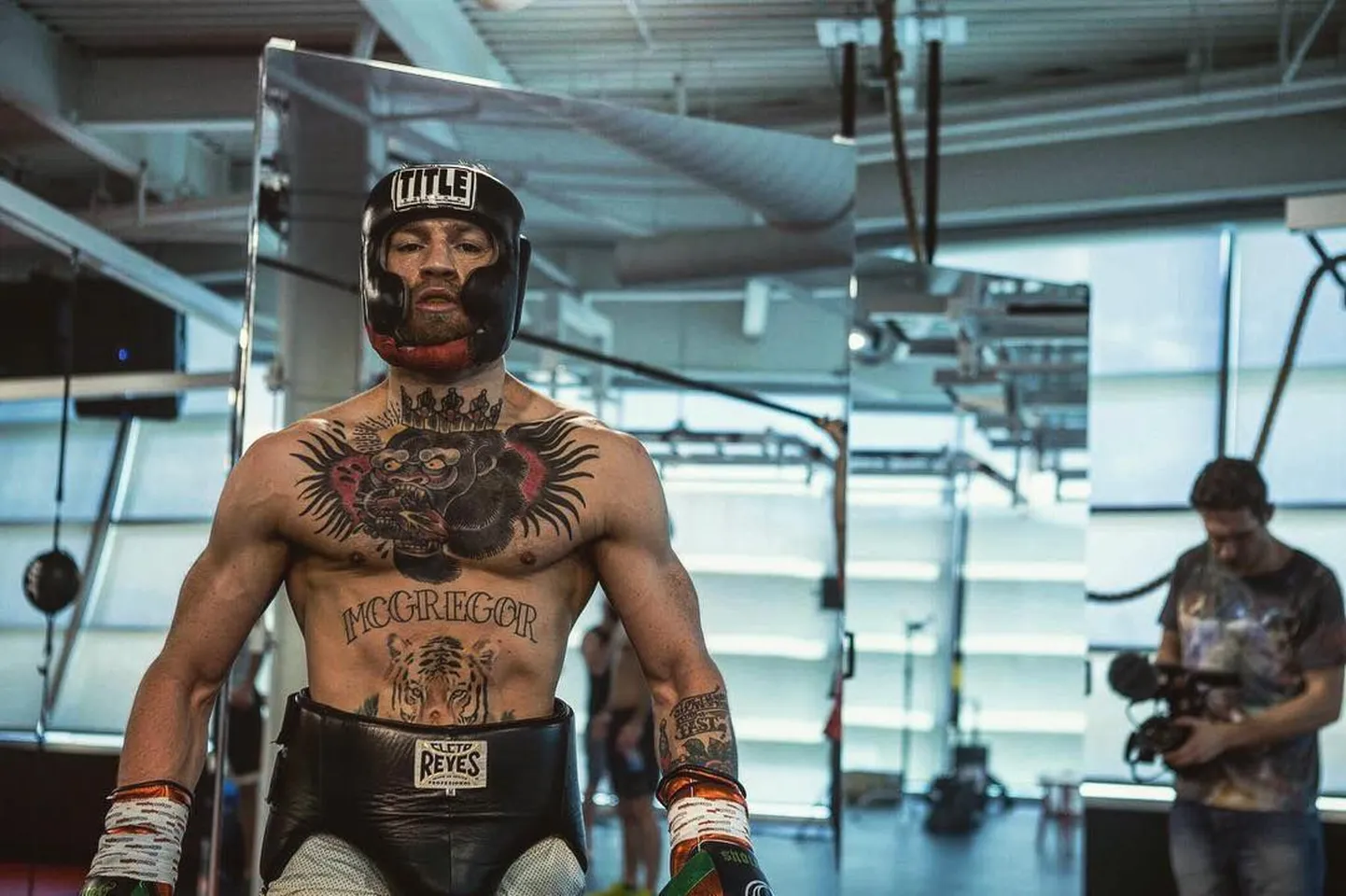 Conor McGregor poksitrennis.
