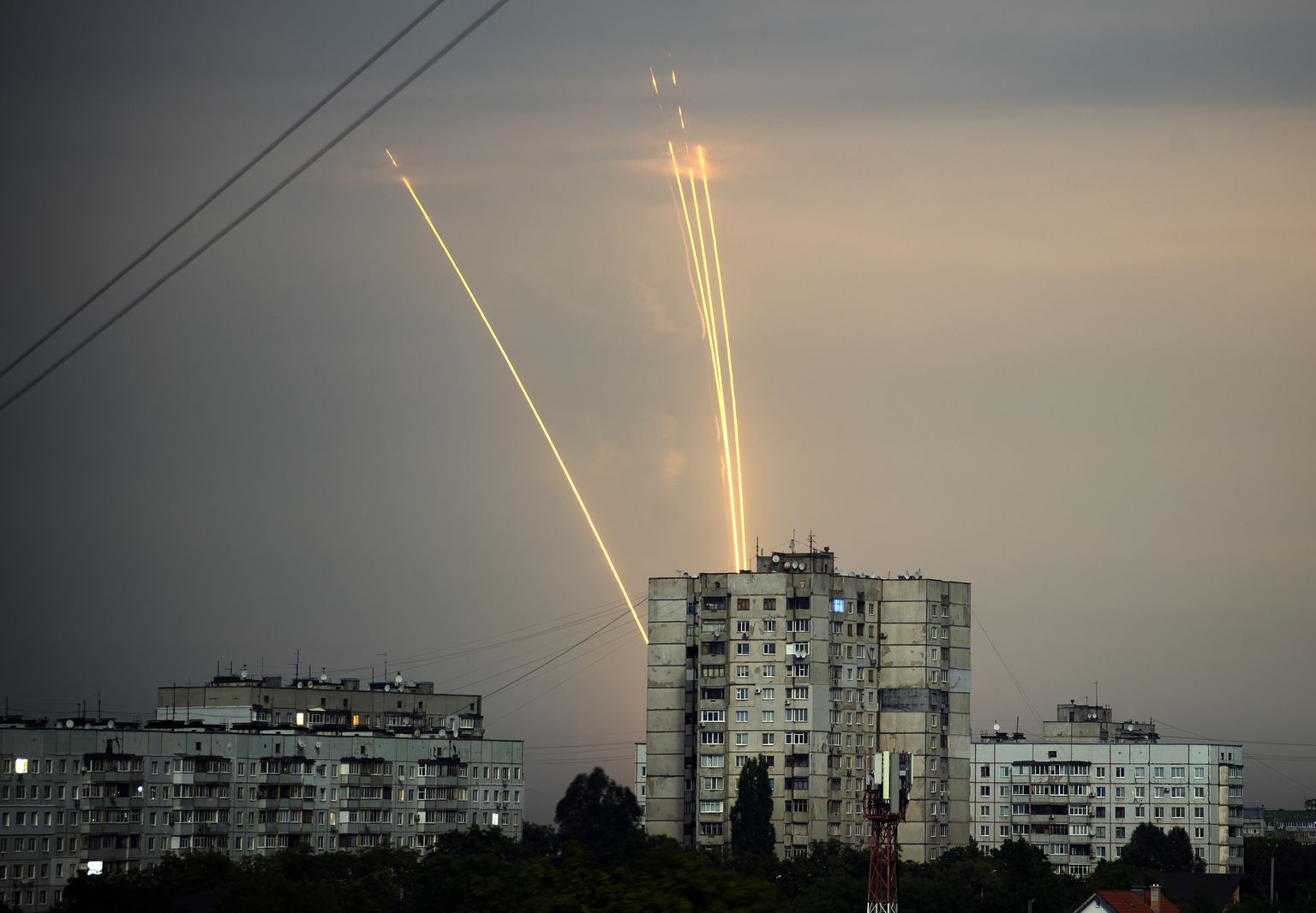 Venemaa tulistamas rakette Ukraina pihta Belgorodist 15. augustil.
