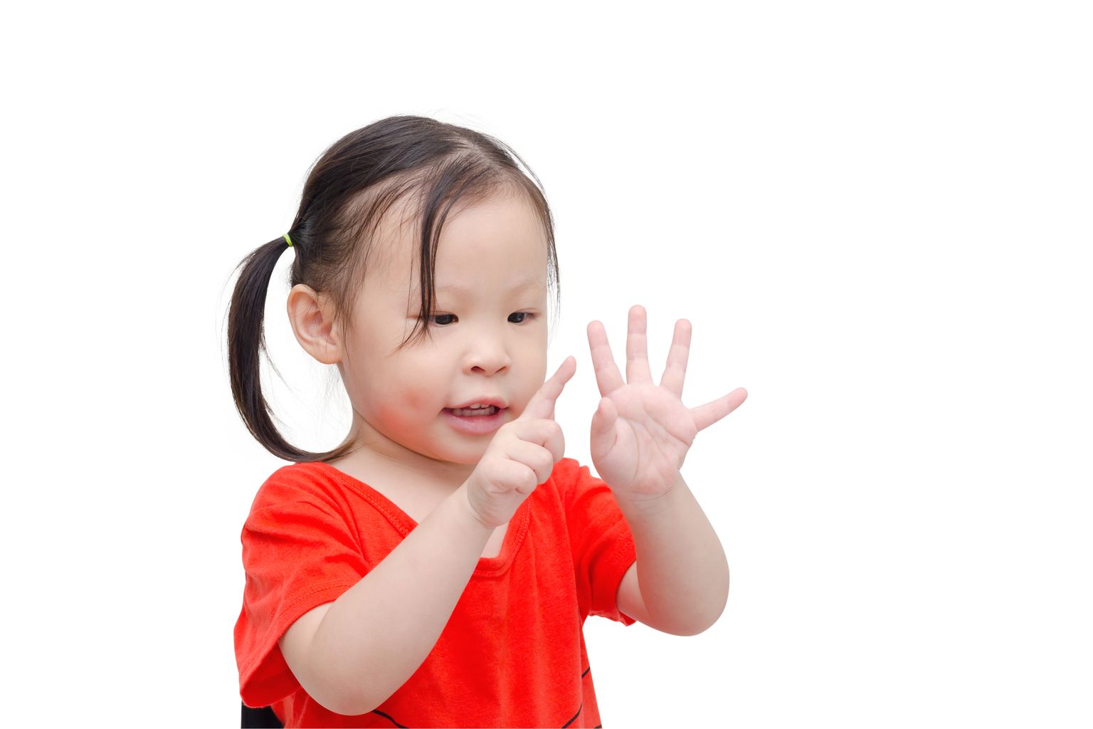 Hiina tüdruk arvutamas sõrmedel