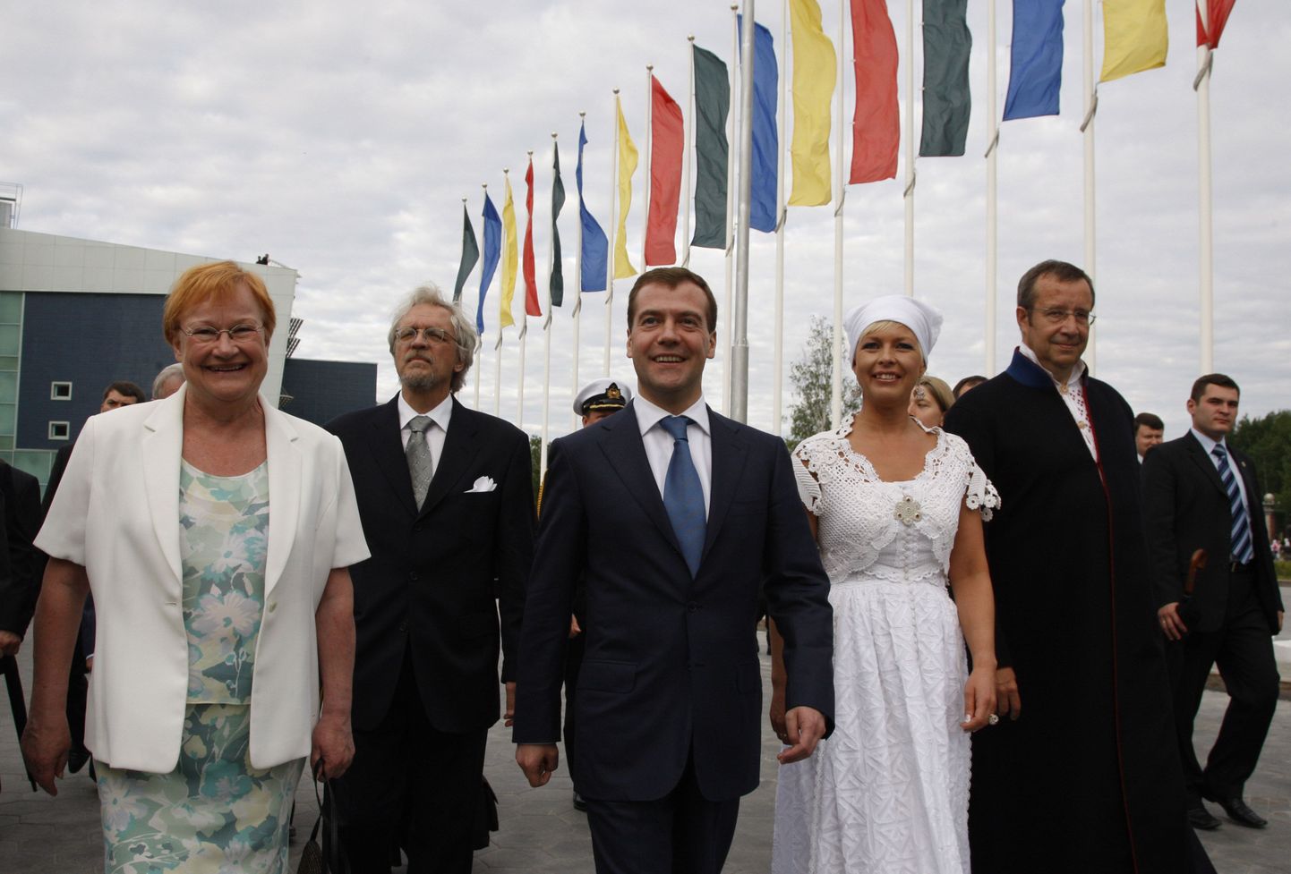 Soomeugri rahvaste 5. maailmakongressil osalenud riigipead 2008. aastal Venemaal.