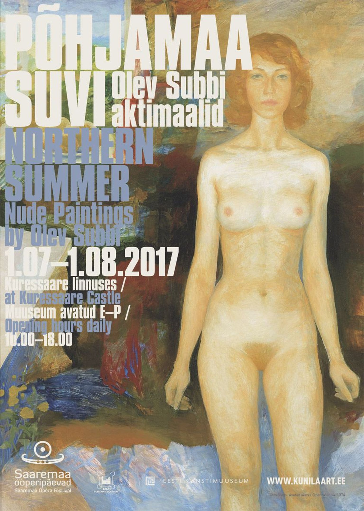 Näituse «Põhjamaa suvi. Olev Subbi aktimaalid» plakat.
