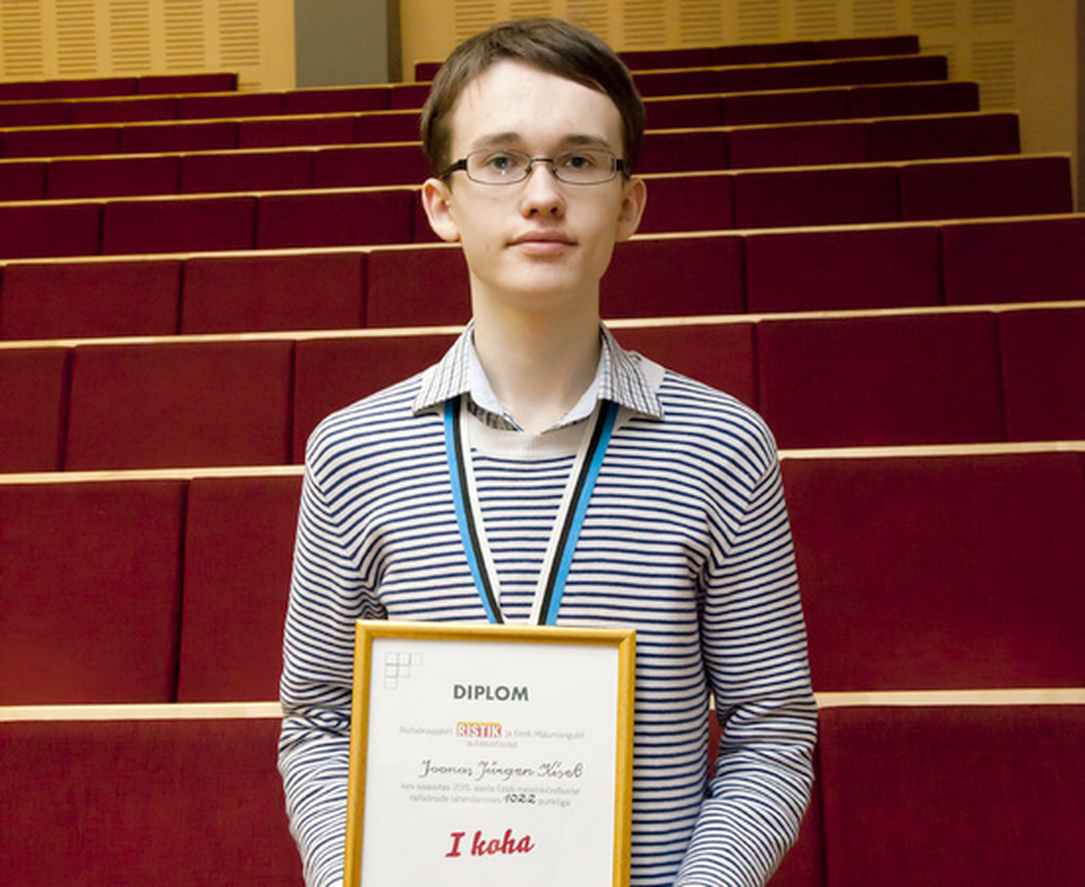Ristsõnade lahendamise Eesti meistrivõistlustel mullust võitu kaitsnud 16-aastane Joonas Jürgen Kisel.
