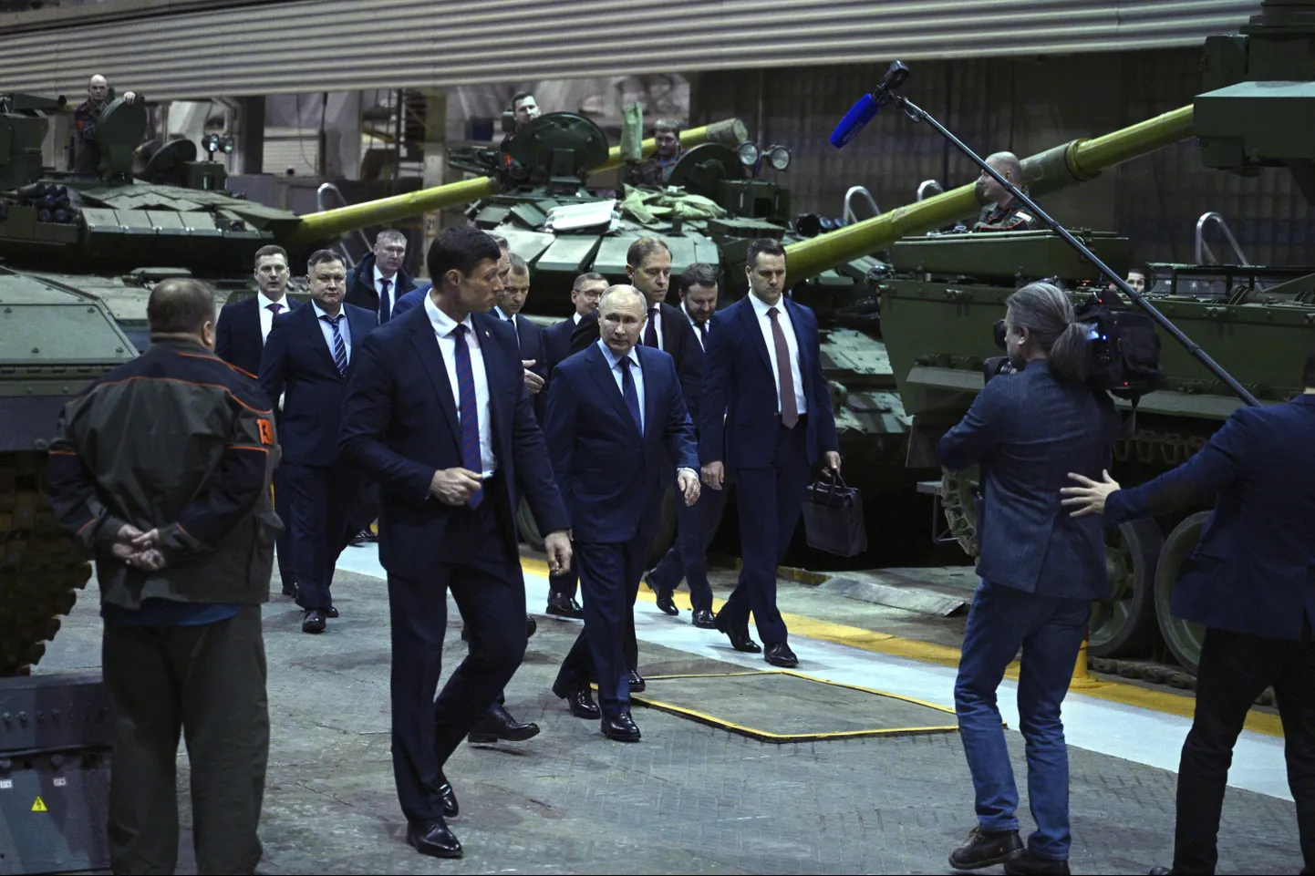 Venemaa president Vladimir Putin visiidil tehasesse Uralvagonzavod Nižni Tagilis 15. veebruaril 2024.