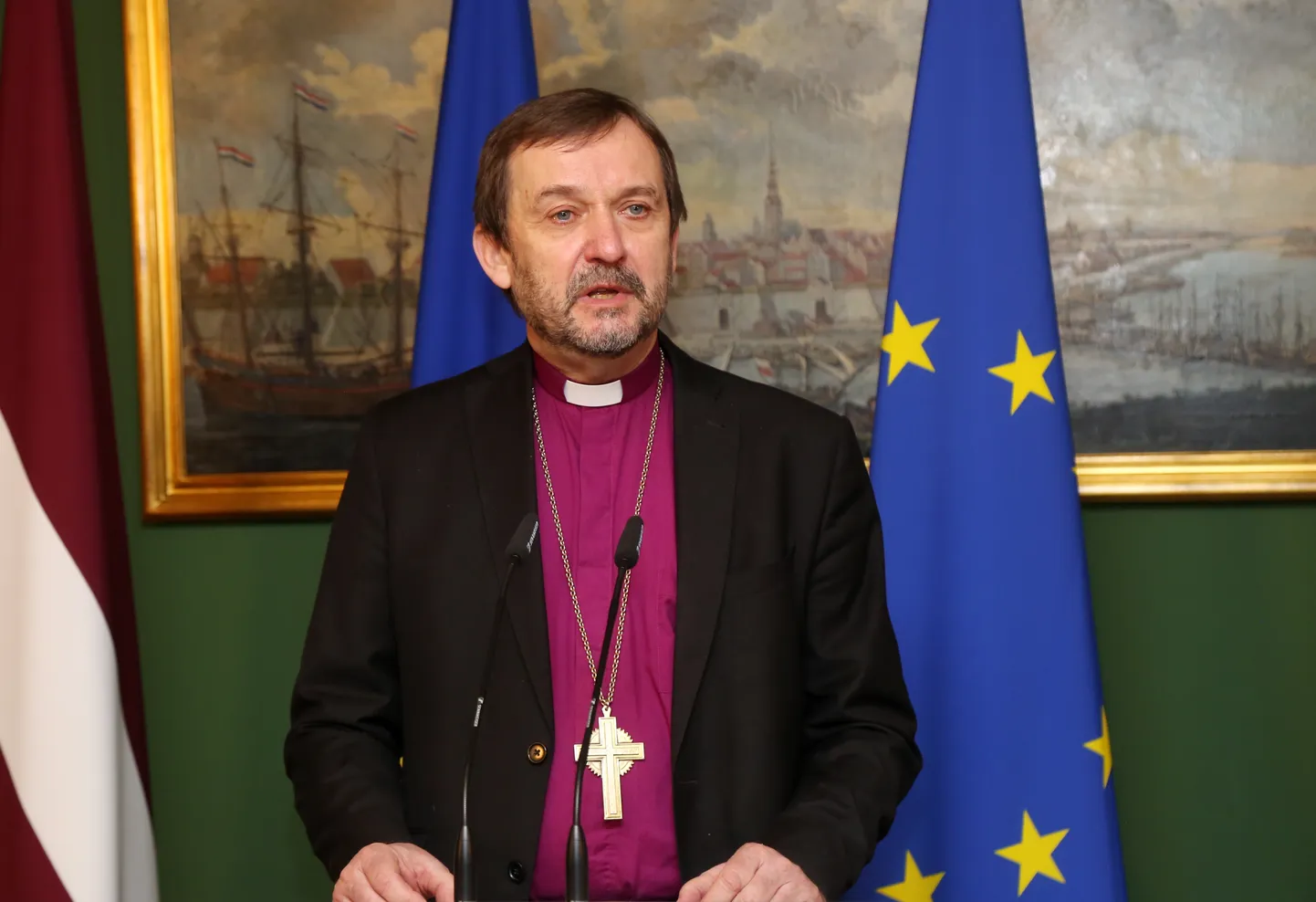 Latvijas Evaņģēliski luteriskās baznīcas arhibīskaps Jānis Vanags.