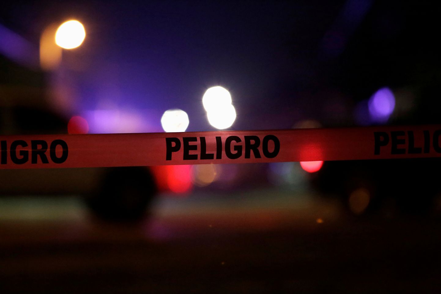Politseilint kuriteopaiga ümber Mehhikos.