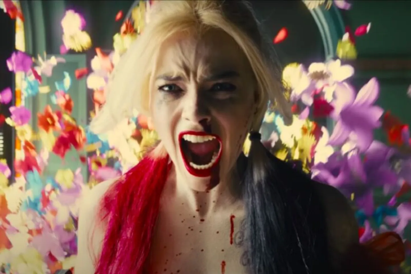 Margot Robbie koomiksifilmis «Suitsiidisalk: Uus missioon» (2021)